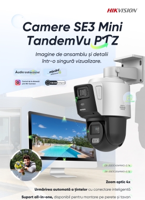 CAMERA IP TANDEMVU, 4MP, IR 40M, ZOOM 4X